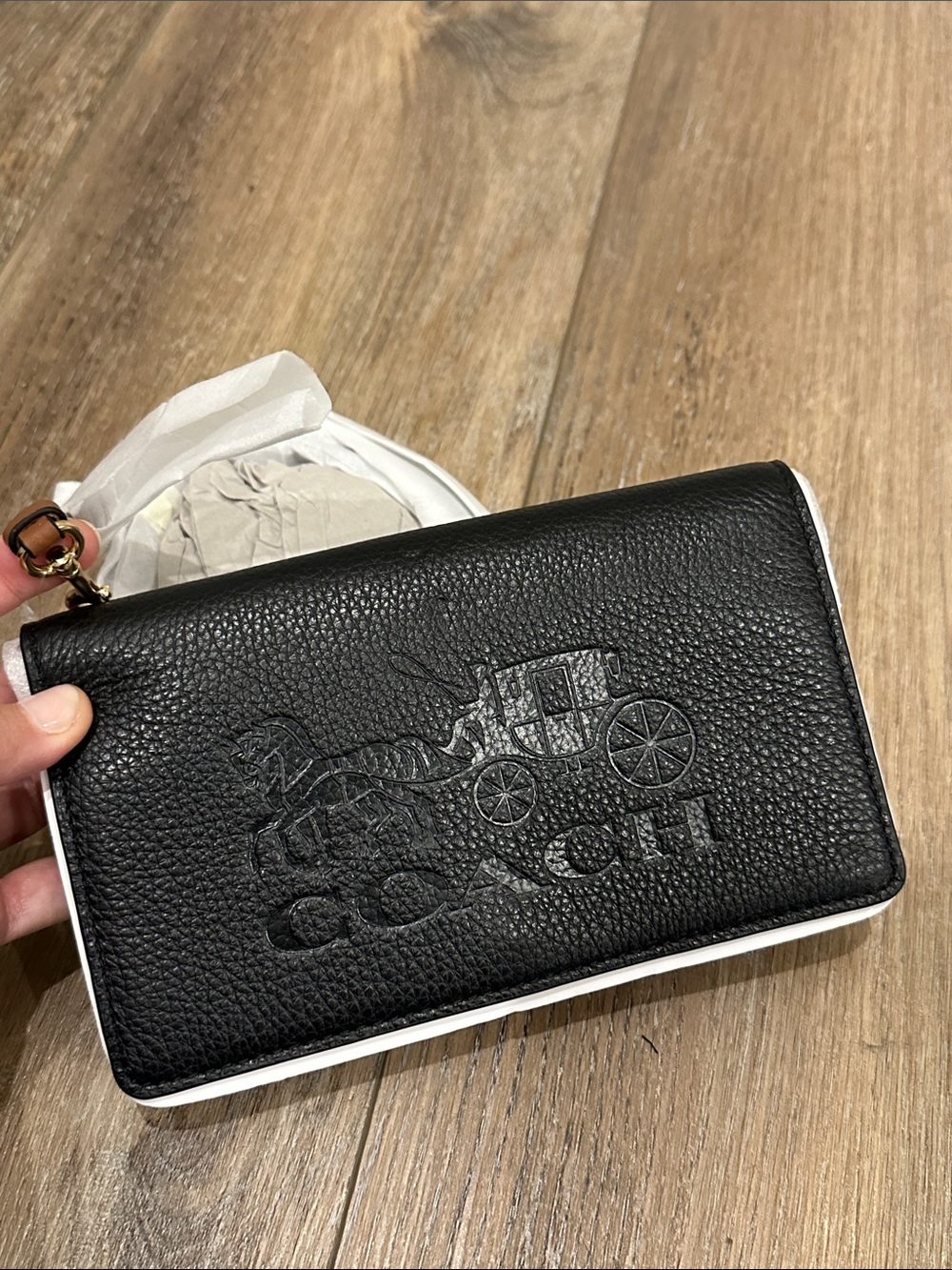 NWT Coach Anna Foldover Clutch Crossbody Purse!